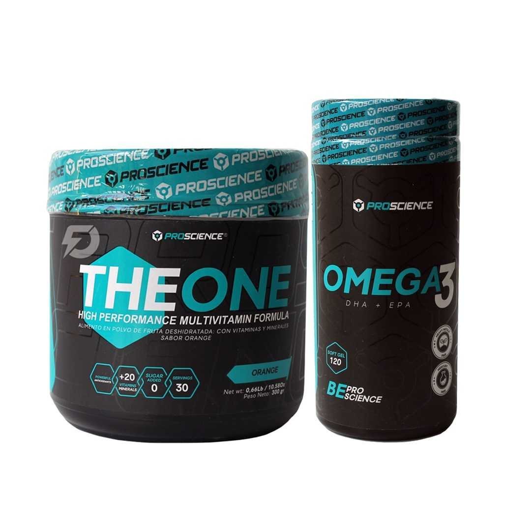 MULTIVITAMÍNICO THE ONE 300 GRAMOS + OMEGA 3