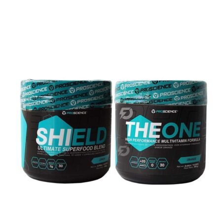 MULTIVITAMÍNICO THE ONE 300 GRAMOS + SHIELD 450 GRAMOS
