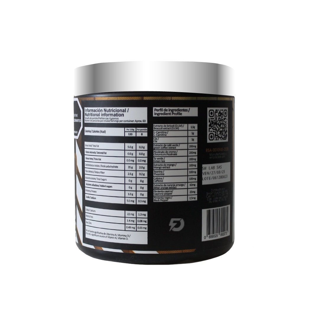 QUEMADOR DE GRASA REACTION 360 GRAMOS - Imagen 2