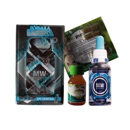 QUEMADOR MW SILVER 30 CAPSULAS Y DRENADOR MW 30 ML