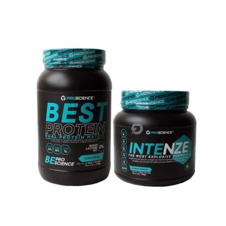 PROTEÍNA BEST PROTEIN 2.04 LIBRAS + PRE ENTRENO INTENZE 1.9 LIBRAS
