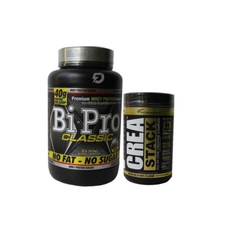 PROTEÍNA BI PRO CLASSIC 2 LIBRAS + CREATINA CREA STACK 600 GRAMOS