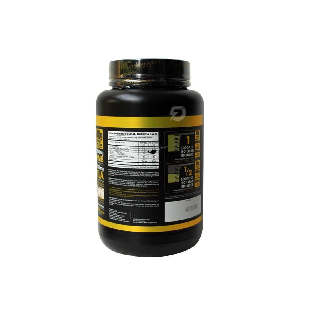 PROTEÍNA ISO CLEAN 2 LIBRAS - Imagen 2