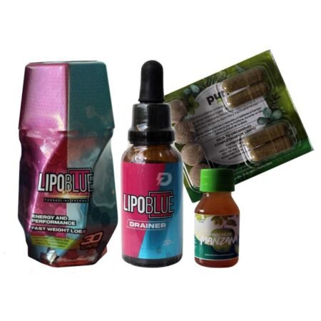 QUEMADOR LIPO BLUE 30 CAPSULAS + DRENADOR LIPO BLUE