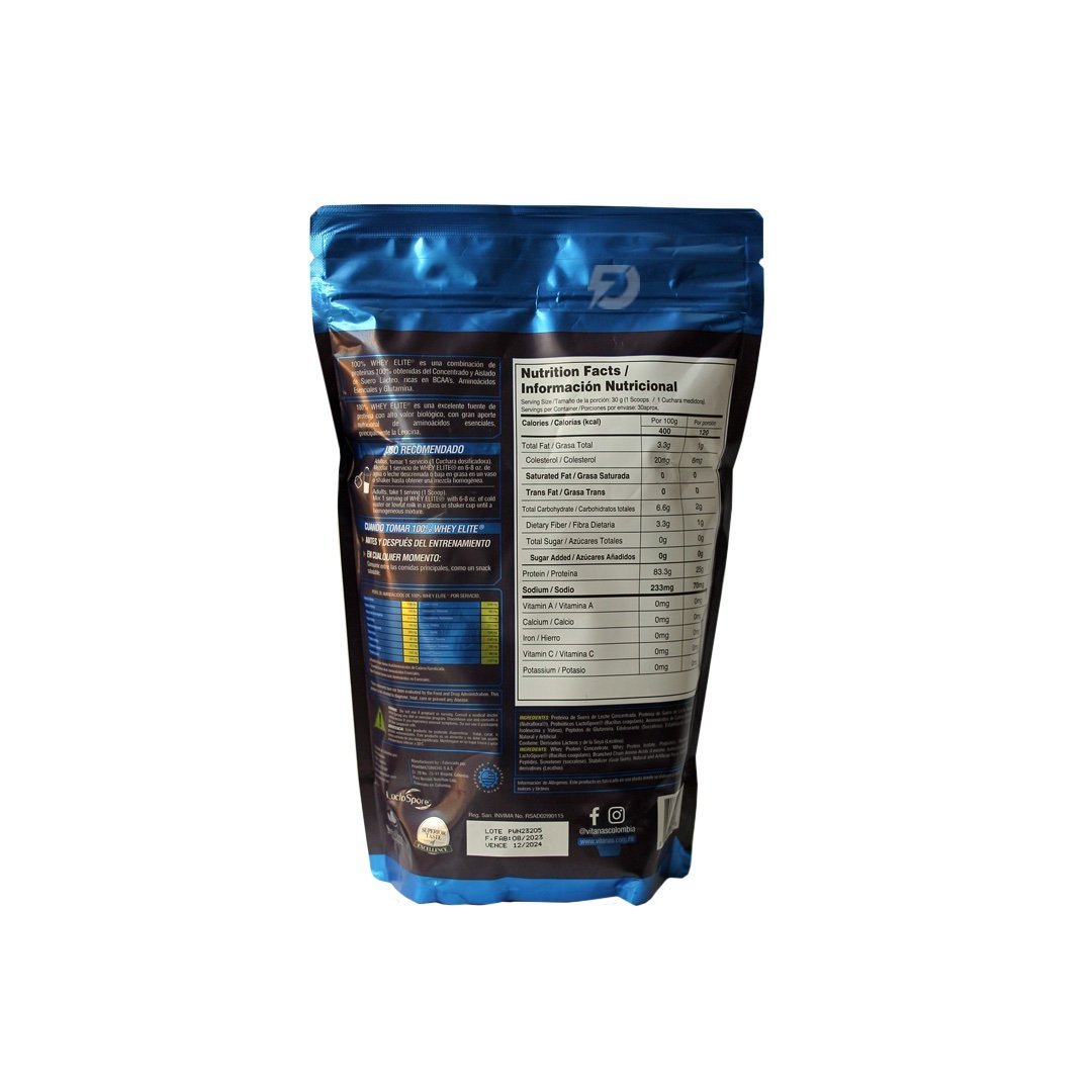 PROTEÍNA WHEY ÉLITE VITANAS 2 LIBRAS - Imagen 2