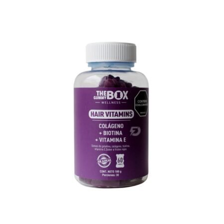GOMITAS HAIR VITAMINS COLAGENO,BIOTINA,VITAMINA E 60 GOMAS