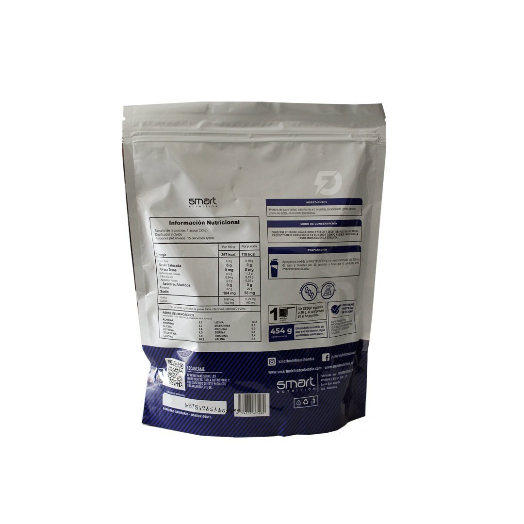 PROTEÍNA WHEY PURE 454 GRAMOS - Imagen 2
