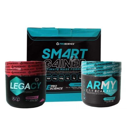 PROTEÍNA SMART 13 LIBRAS + CREATINA LEGACY  550 GRAMOS + AMINOACIDOS ARMY 1.2 LIBRAS