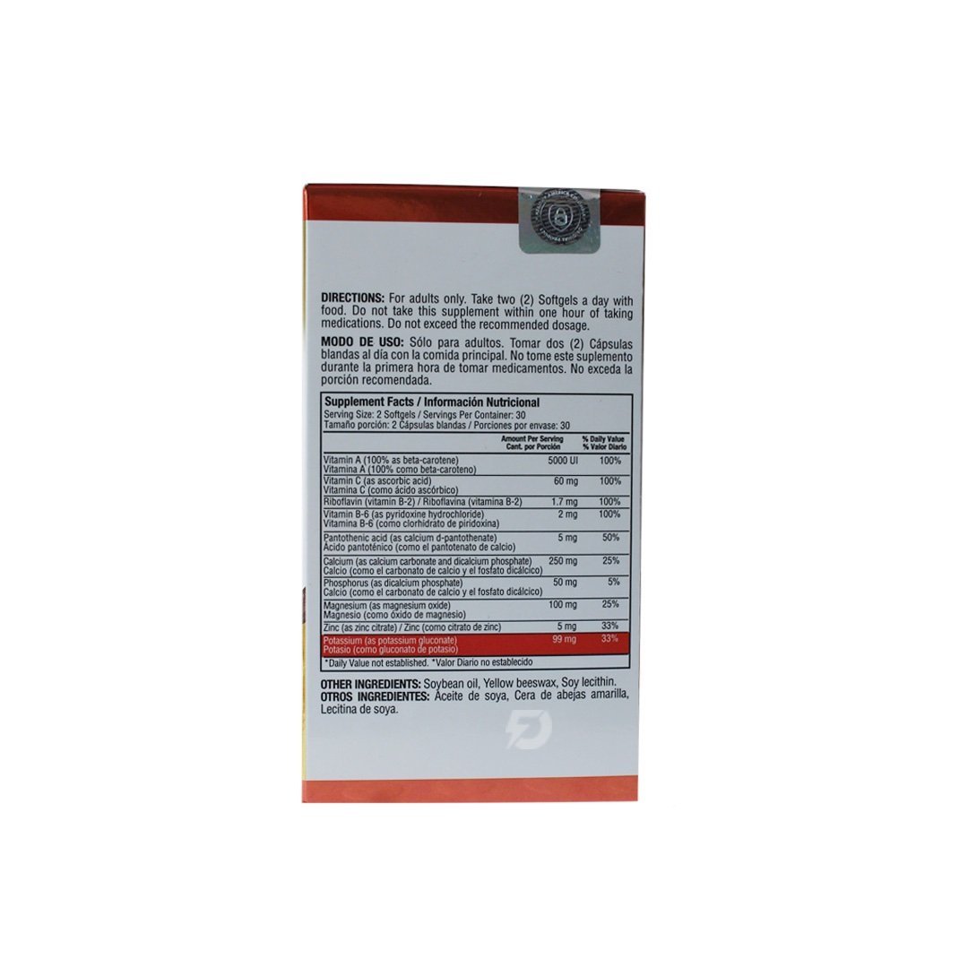 POTASIO 99 MG HEALTHY AMERICA 60 CAPSULAS - Imagen 2