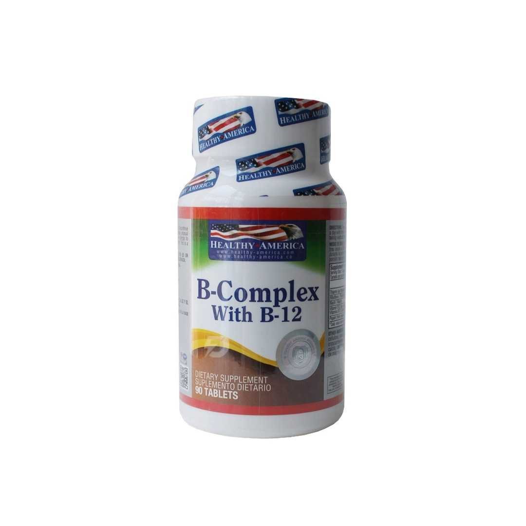 COMPLEJO B CON B 12 HEALTHY AMERICA 90 CAPSULAS